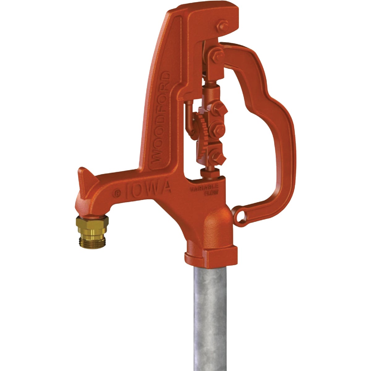 Woodford Y34 1 In. NPT X 3/4 In. MPT X 4 Ft. Galvanized Pipe Freezeless Yard Hydrant 