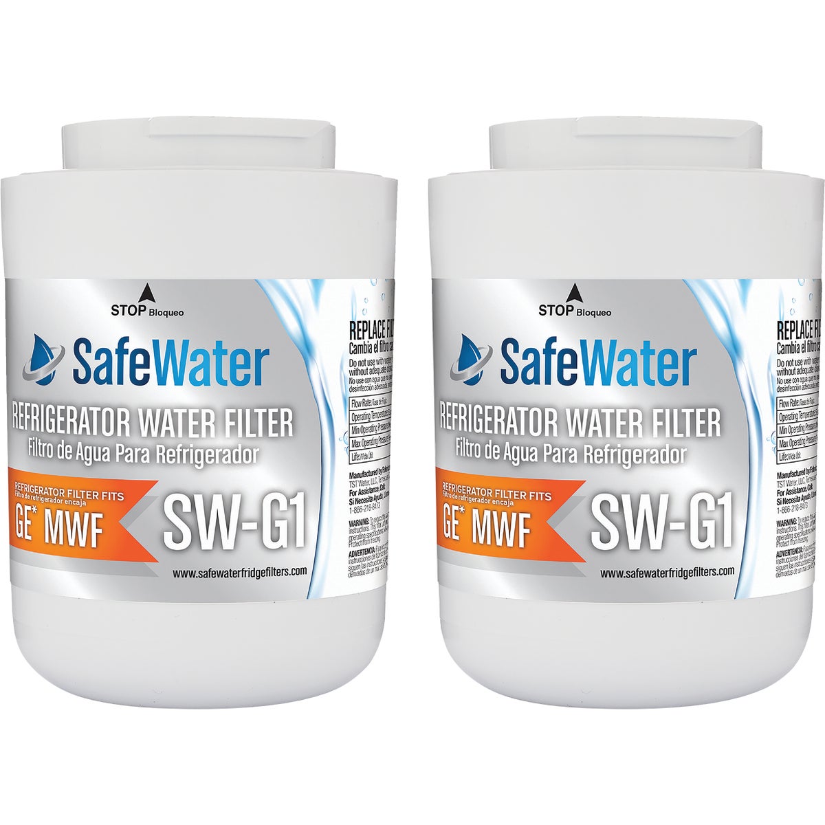 Safe Water G-1 GE MWF Replacement Water Filter (2-Pack)