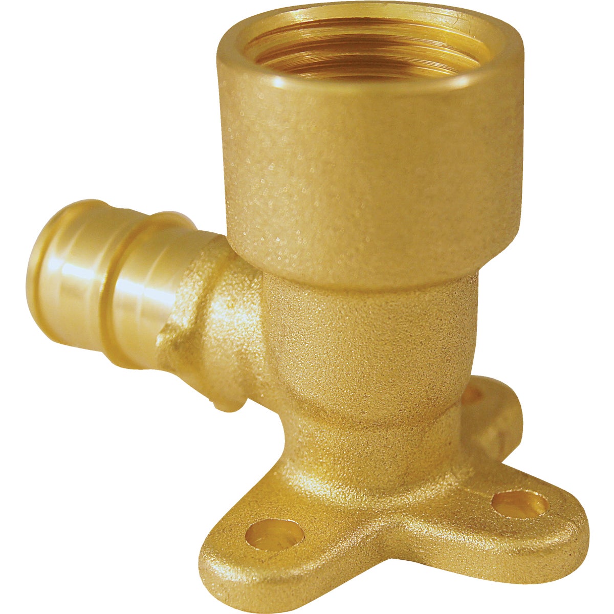 Apollo Retail 1/2 In. Barb x 1/2 In. FNPT 90 Deg. Brass Drop Ear PEX A Elbow (1/4 Bend)