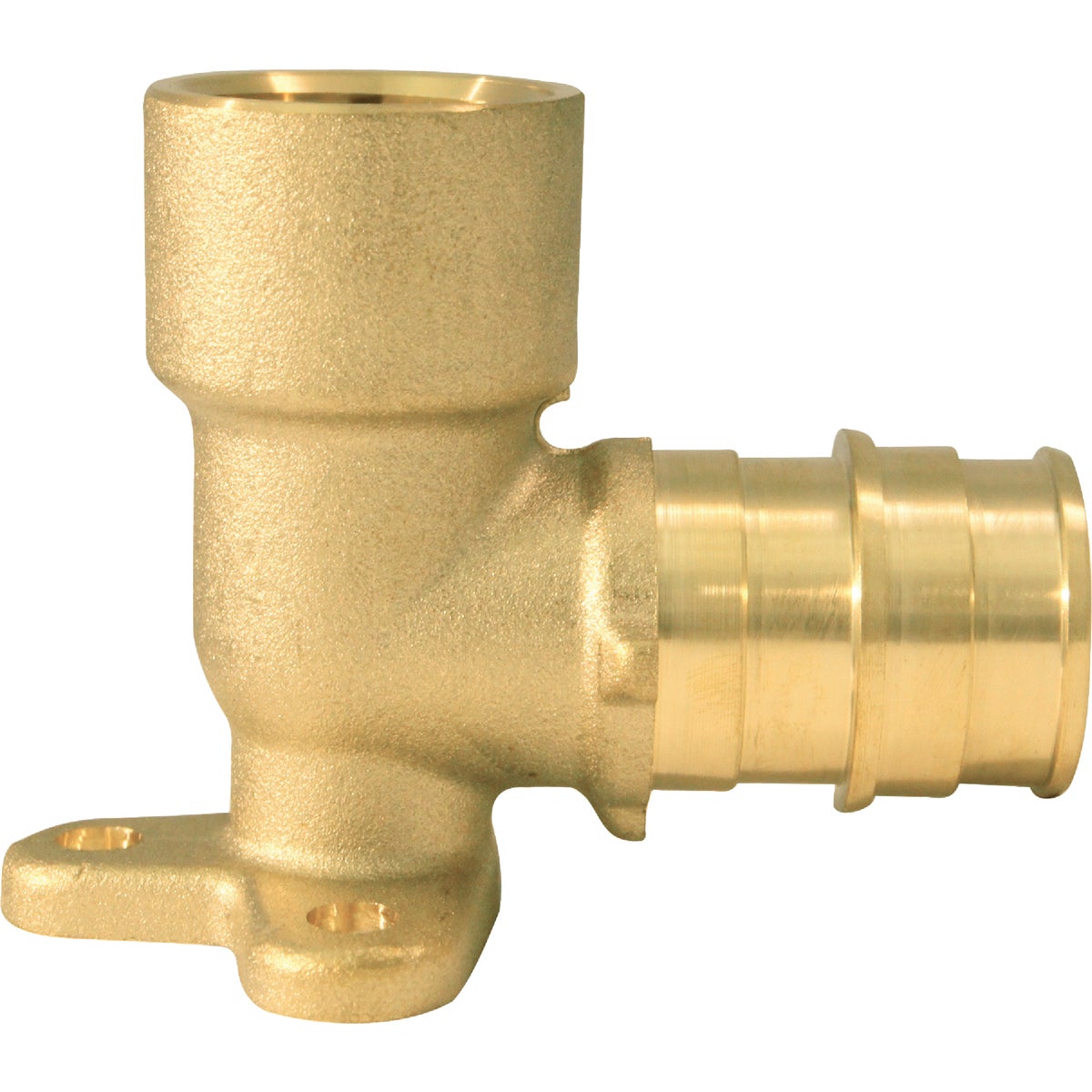Apollo Retail 3/4 In. Barb x 1/2 In. FNPT 90 Deg. Brass Reducing Drop Ear PEX A Elbow (1/4 Bend)