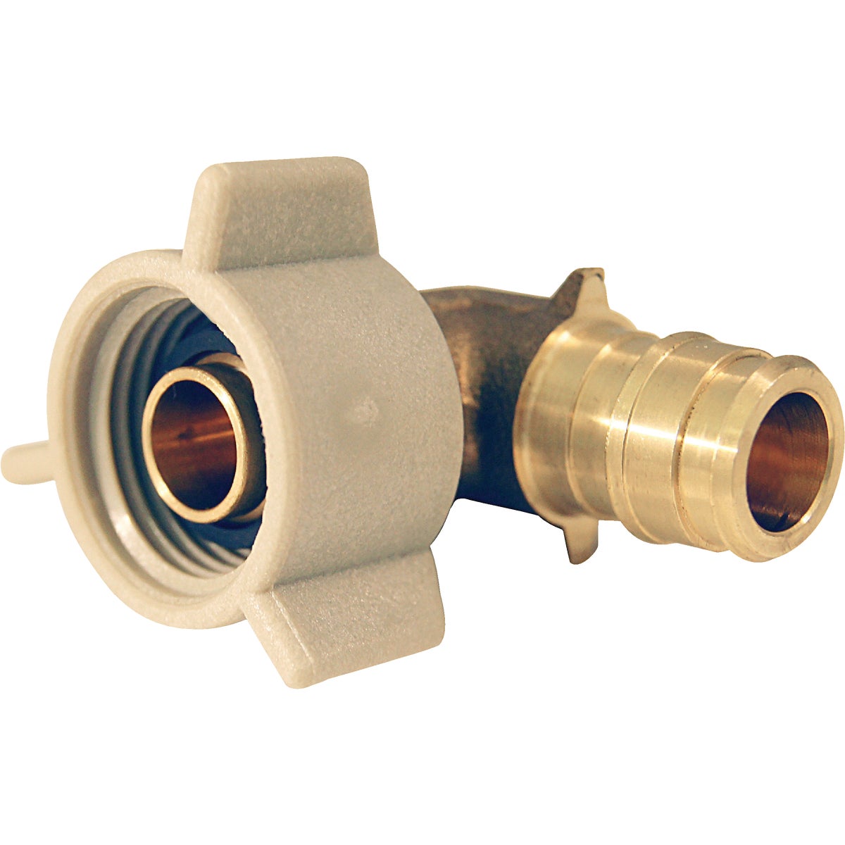 Apollo Retail 1/2 In. Barb x 1/2 In. FNPT 90 Deg. Brass Swivel PEX A Elbow (1/4 Bend)