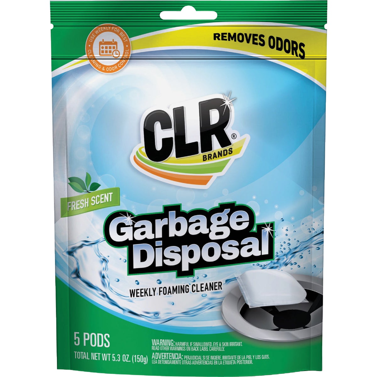 CLR Fresh & Clean Foaming Garbage Disposer Cleaner Pods (5-Count)
