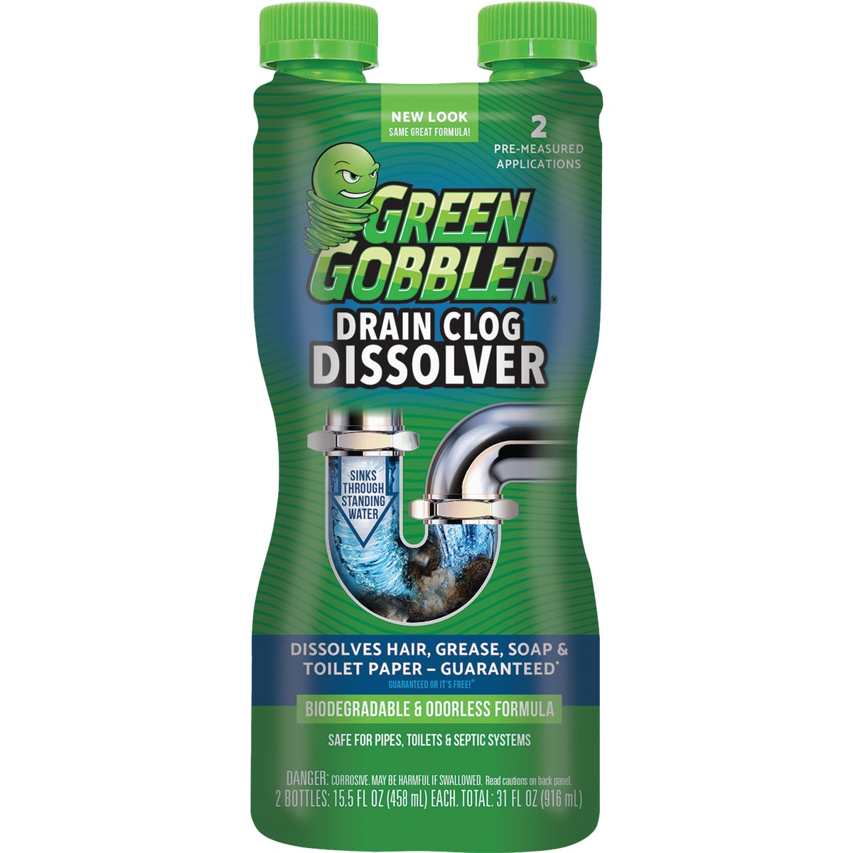 Green Gobbler Dissolve 31 Oz. Gel Drain Opener (2-Pack)