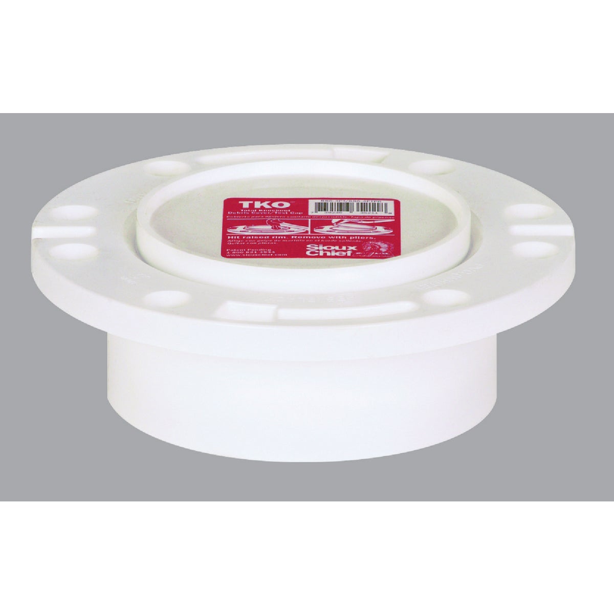 Sioux Chief 3 In. Hub/Inside 4 In. Schedule 40 DWV PVC Closet Flange