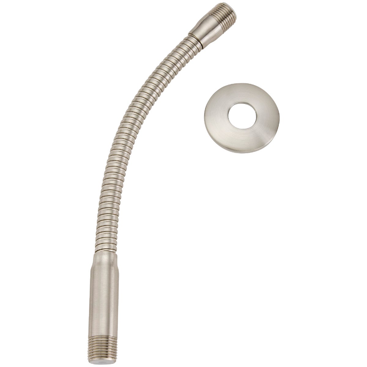 Do it Best 11-1/2 In. Brushed Nickel Flexible Shower Arm with Flange