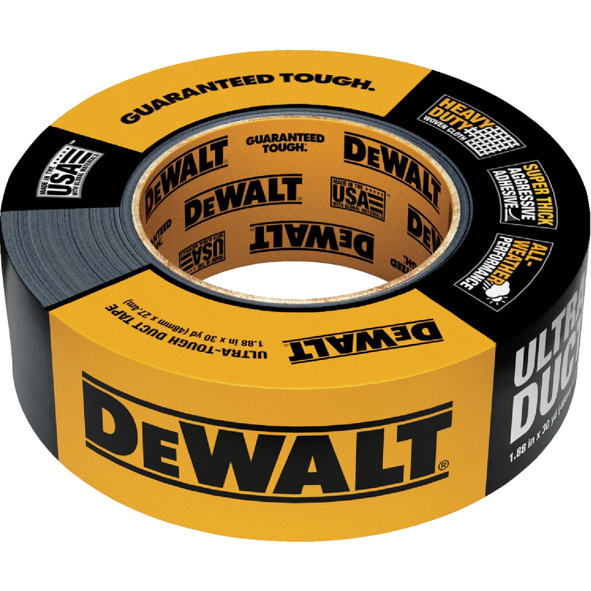 DEWALT Ultra-Tough 1.88 In. x 30 Yd. Duct Tape, Black