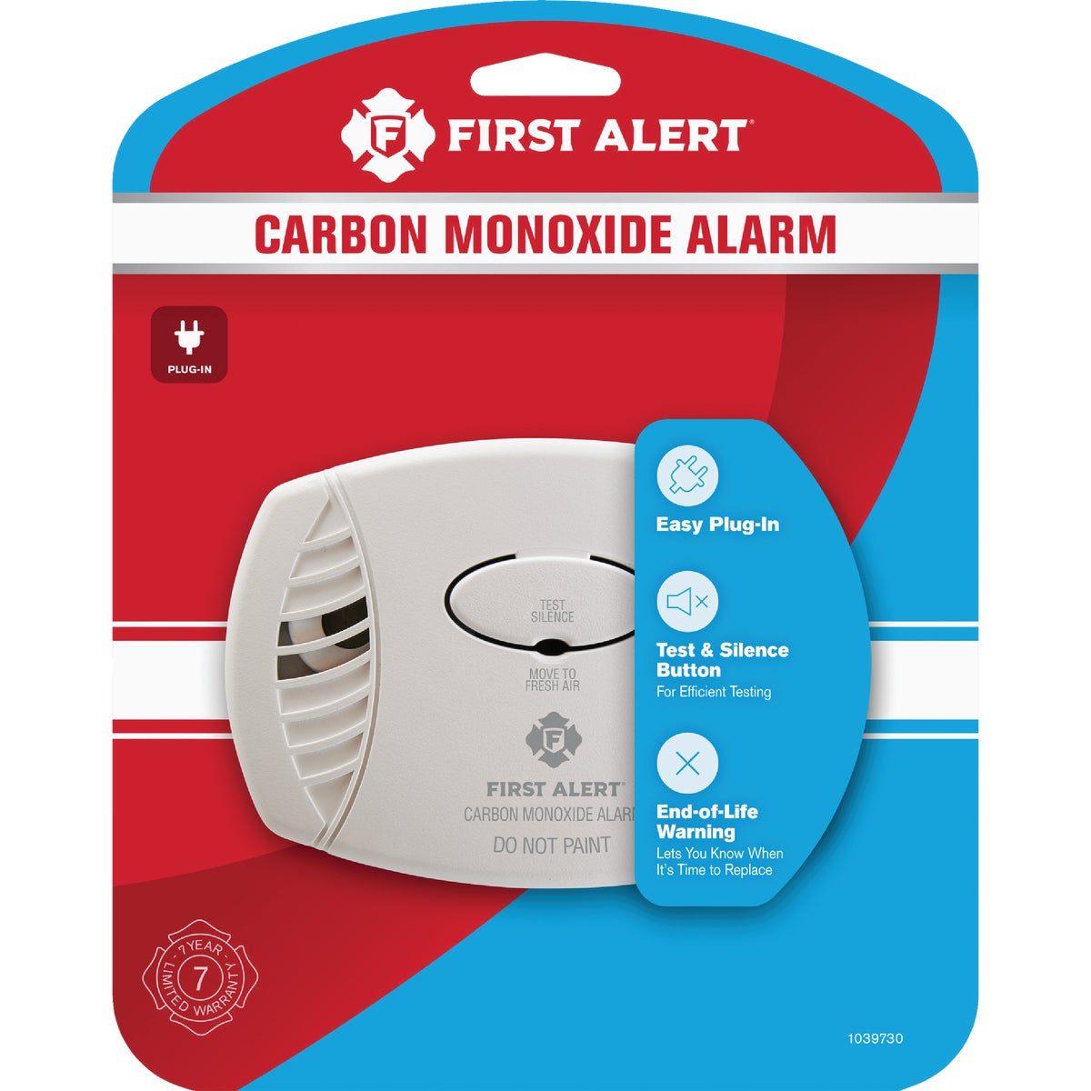 First Alert Plug-In 120V Electrochemical Carbon Monoxide Alarm