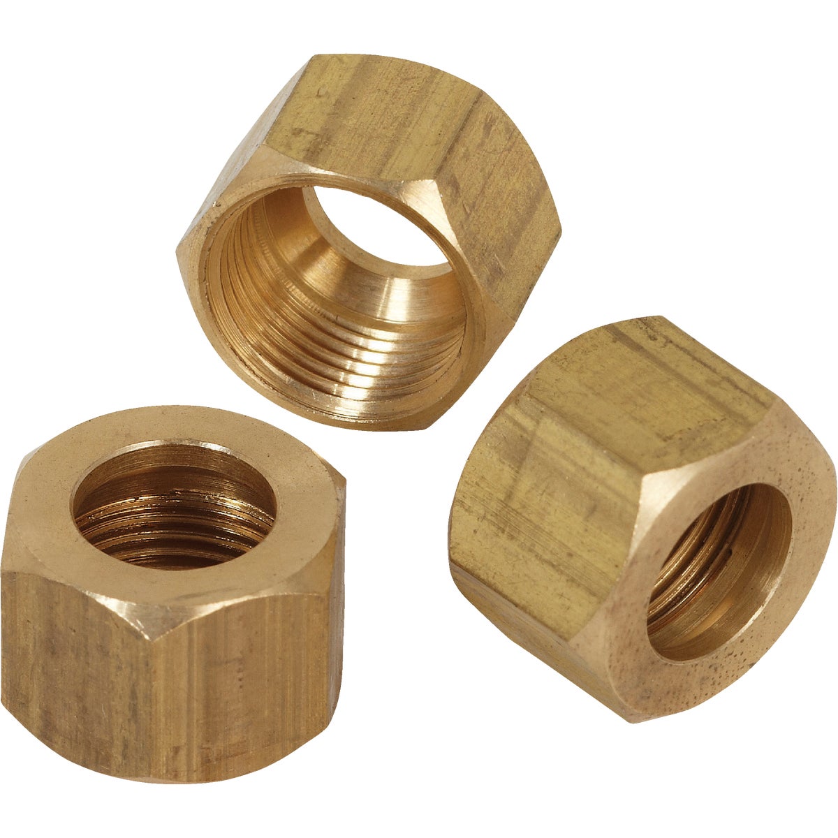 Do it 1/4 In. OD Brass Compression Nut (3-Pack)