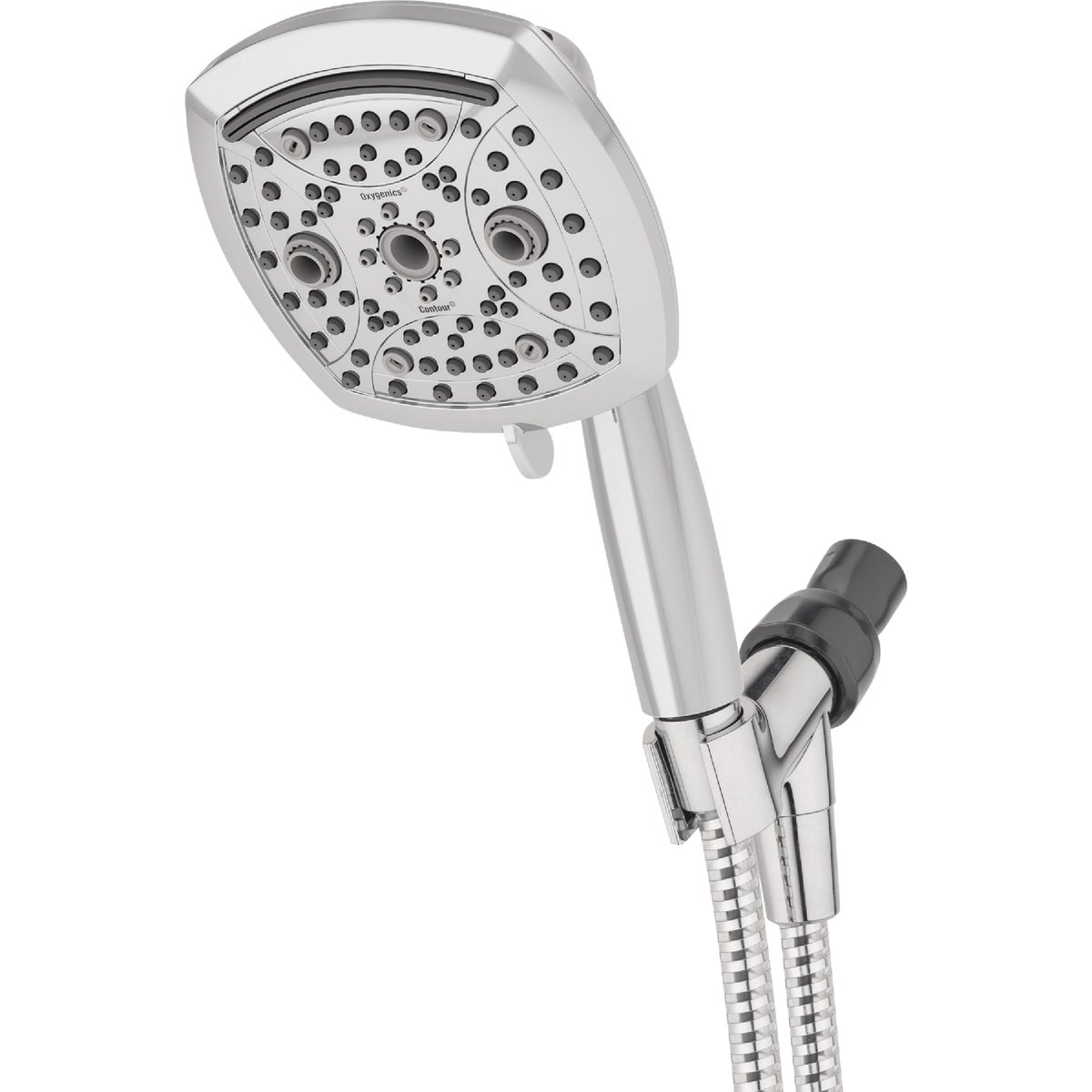 Oxygenics Contour 9-Spray 1.8 GPM Handheld Showerhead, Chrome