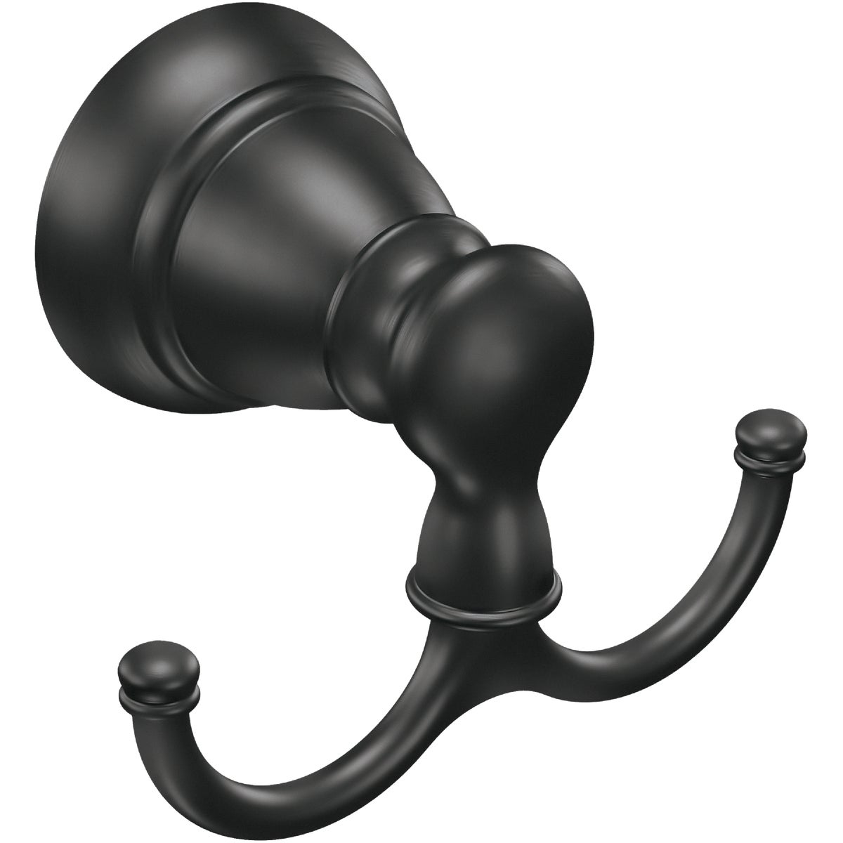 Moen Banbury Matte Black Double Robe Hook