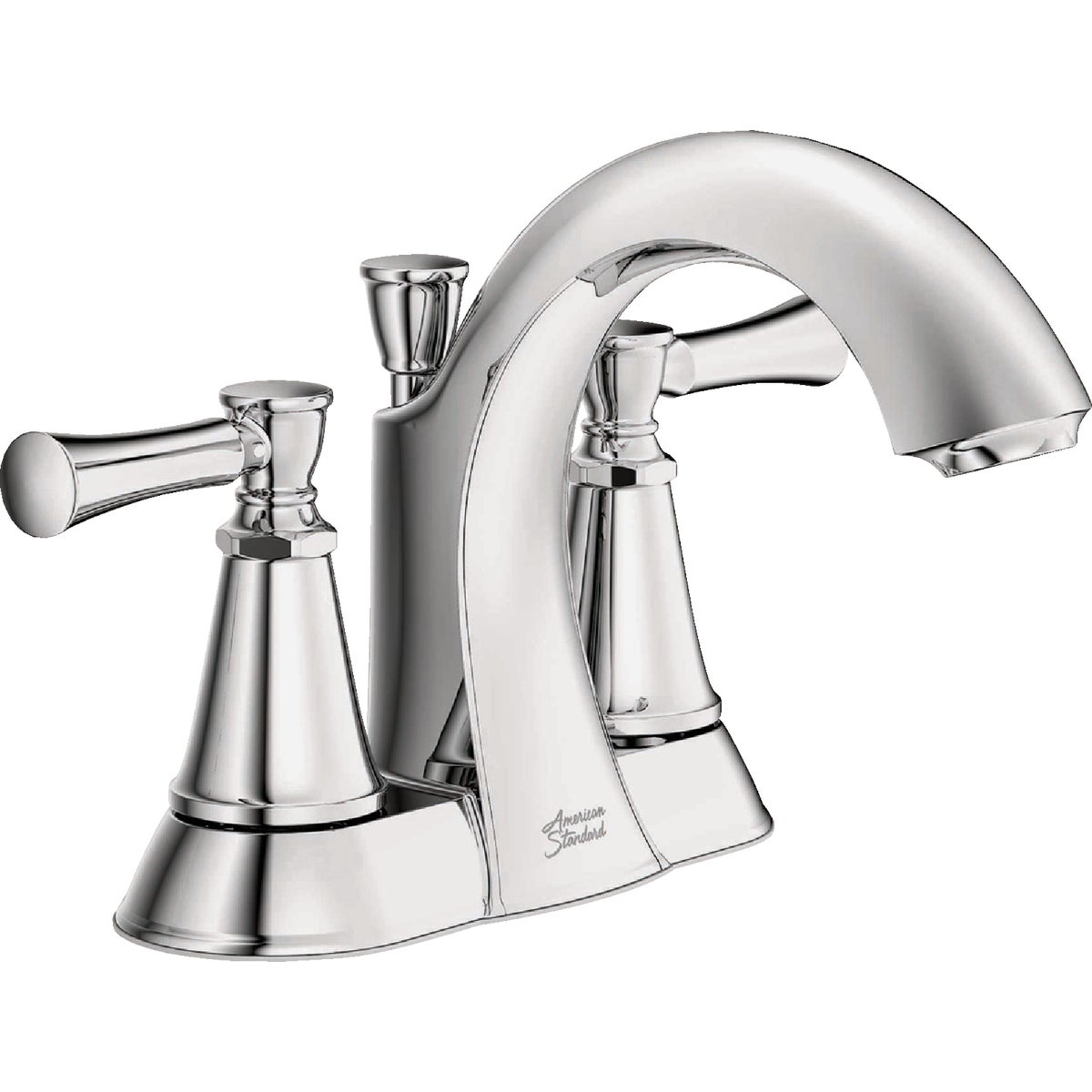 American Standard Chancellor Chrome 2-Handle Lever 4 In. Centerset Bathroom Faucet with Pop-Up