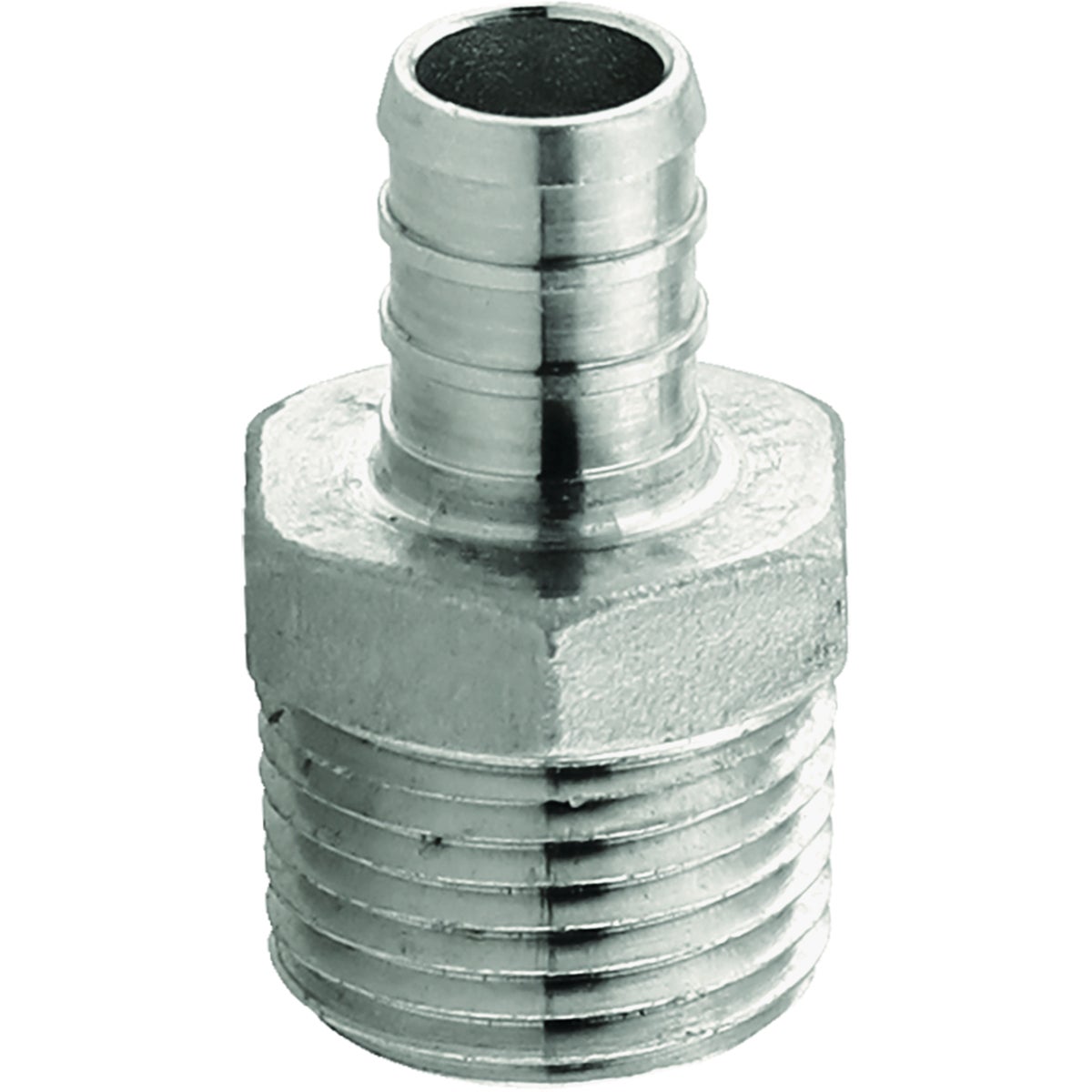 Plumbeez 1/2 In. x 1/2 In. MPT Stainless Steel PEX Adapter