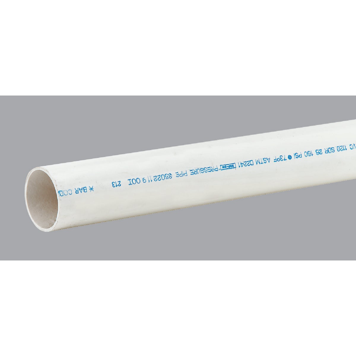 Charlotte Pipe 2 In. x 10 Ft. Cold Water PVC Pressure Pipe, SDR 26