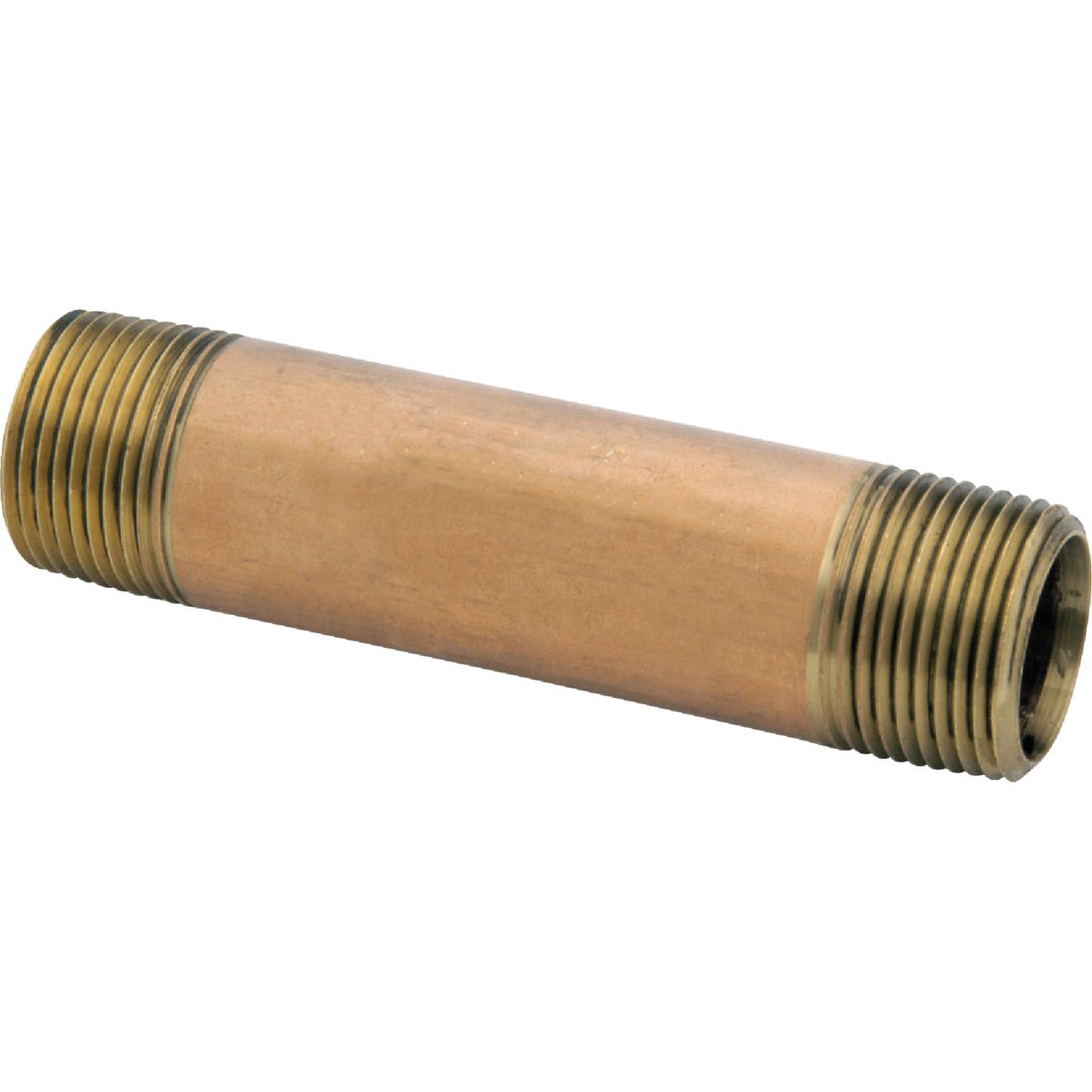 3/4X4 RED BRASS NIPPLE