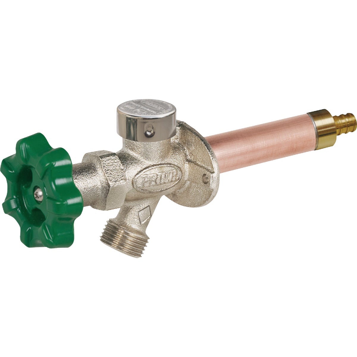 Prier 1/2 In. x 4 In. Crimp Pex Quarter-Turn Anti-Siphon Freezeless Wall Hydrant