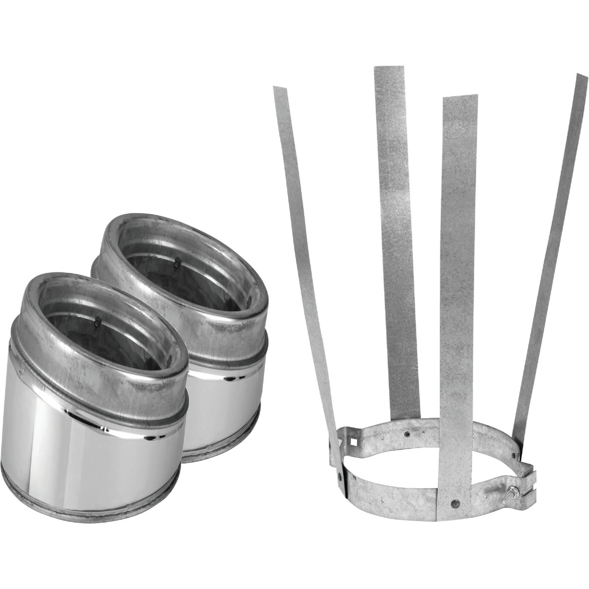 SELKIRK Sure-Temp 15 Degree 6 In. Stainless Steel Insulated Elbow Kit