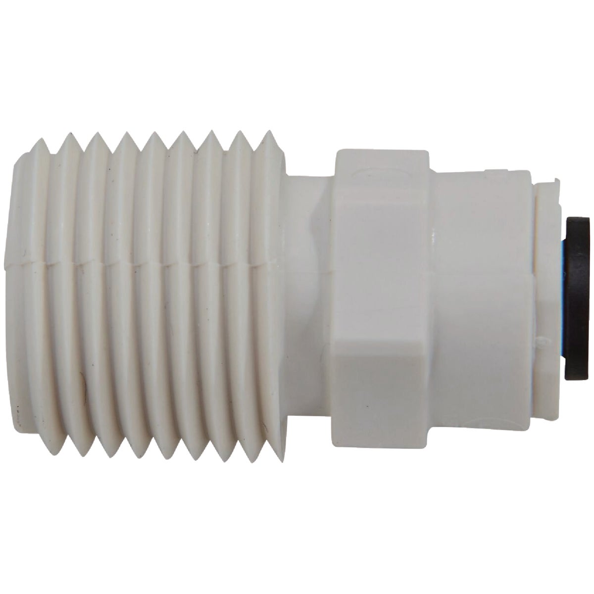 Watts Aqualock 1/4 In. OD x 1/2 In. MPT Push-to-Connect Plastic Adapter