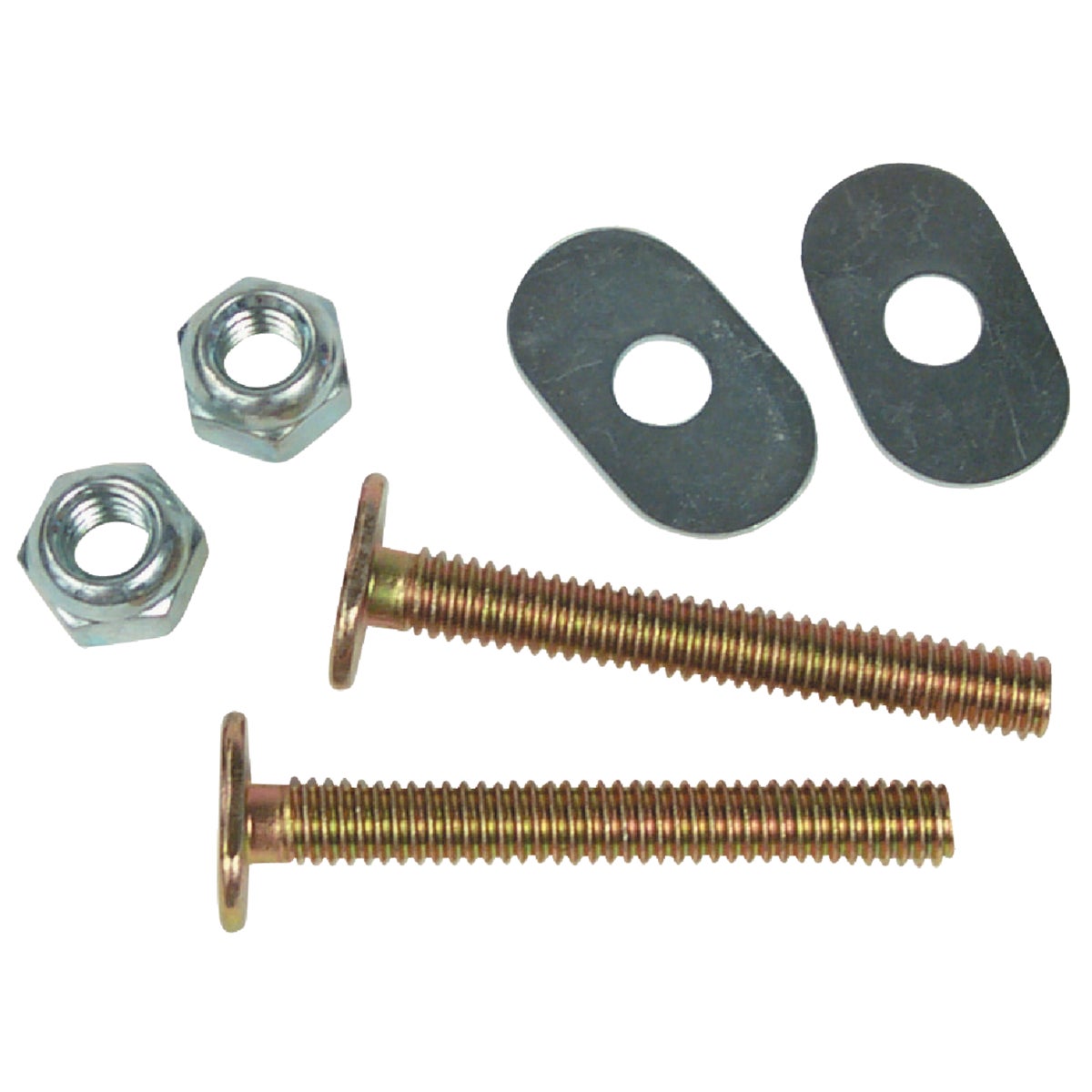 Do it 1/4 In. x 2-1/2 In. Brass Plated Steel Toilet Bolts (2 Pack)