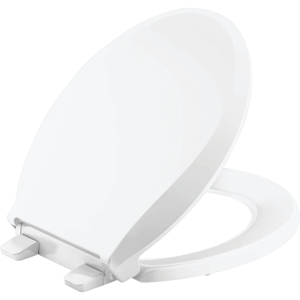 Kohler Cachet ReadyLatch Quiet-Close Round Toilet Seat, White