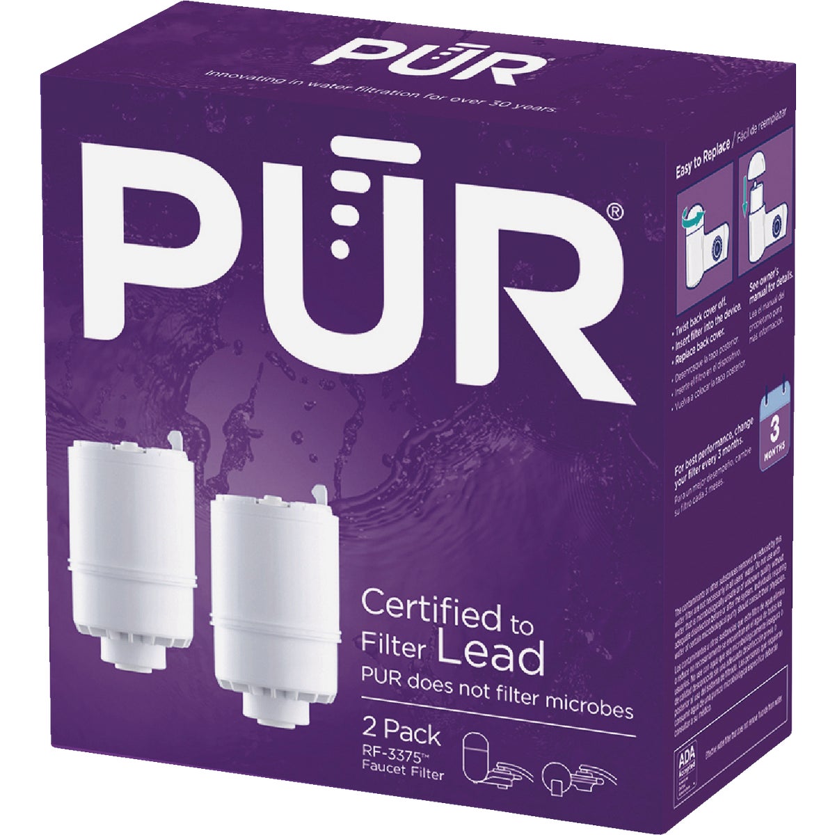 PUR Faucet Mount Water Filter Cartridge (2-Pack)