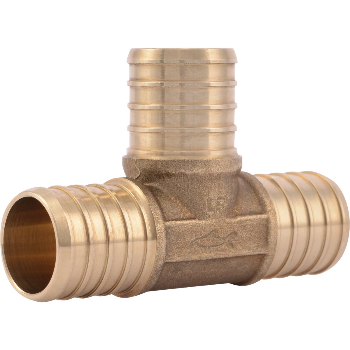 SharkBite 1 In. x 1 In. x 1 In. Barb Brass PEX Tee