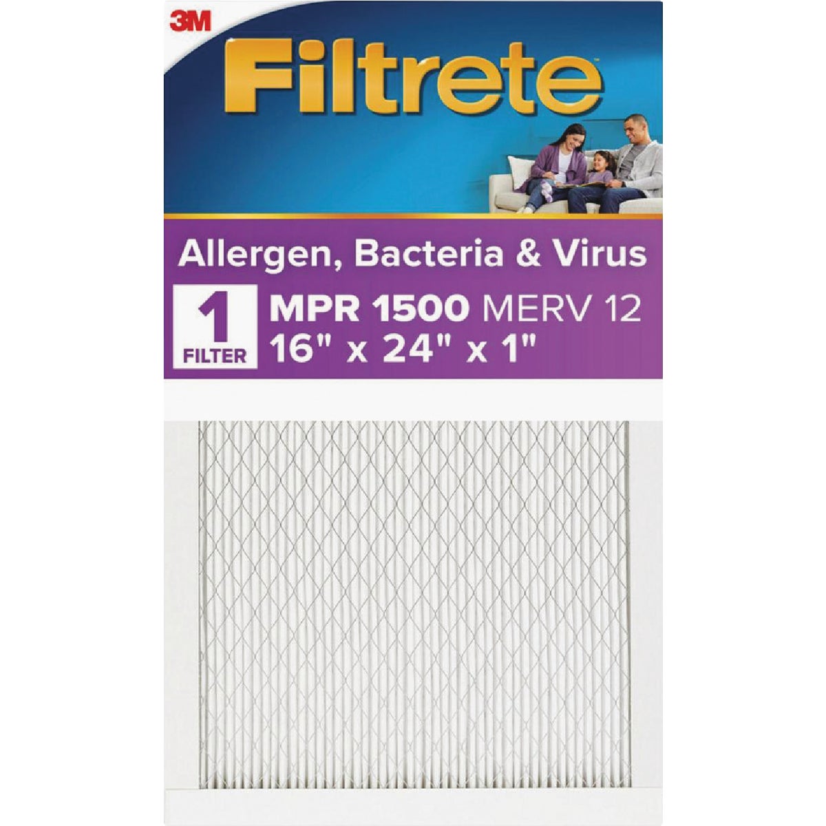 Filtrete 16 In. x 24 In. x 1 In. 1500 MPR High Performance Furnace Filter