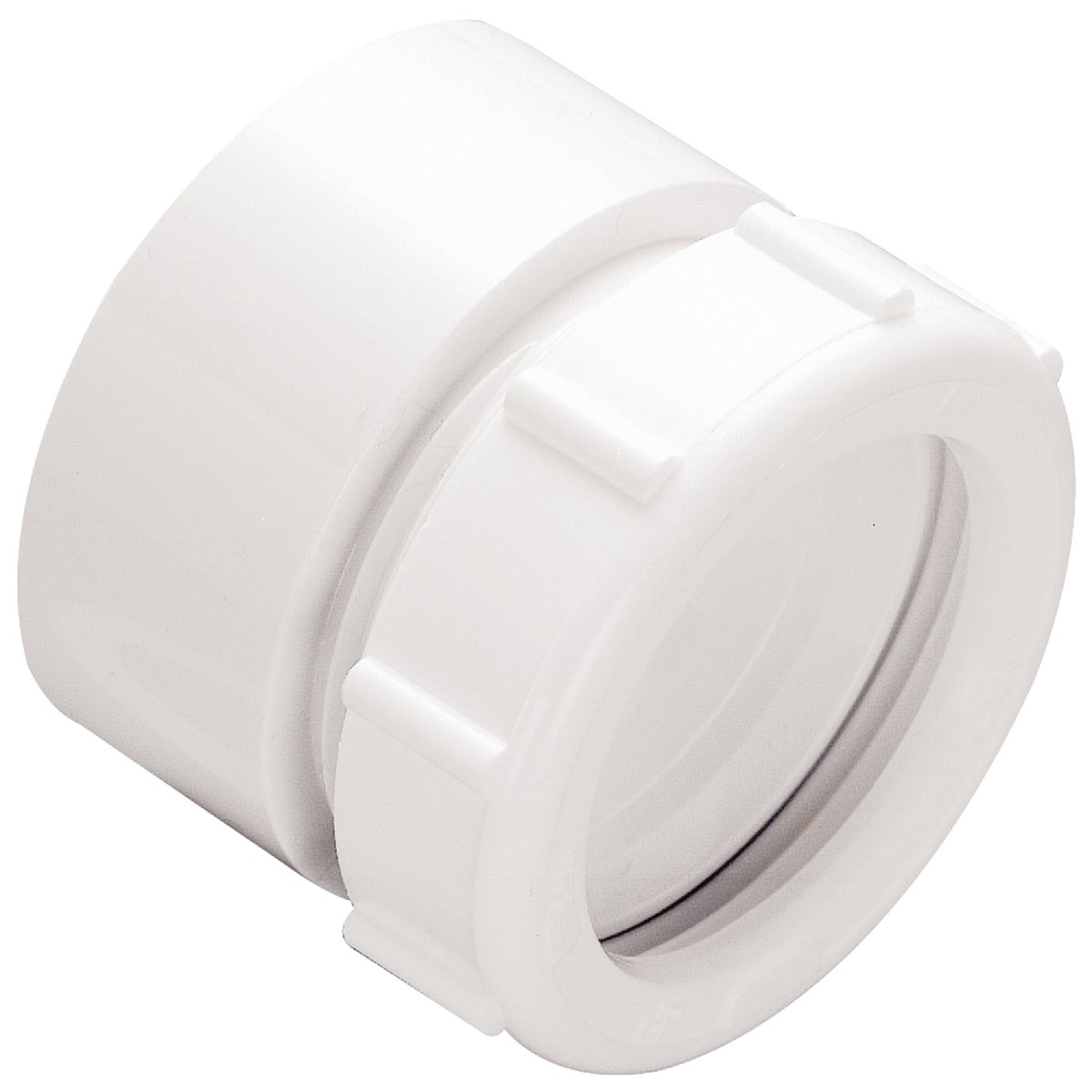 Do it 1-1/2 In. x 1-1/2 In. White Polyvinyl Chloride Waste Adapter