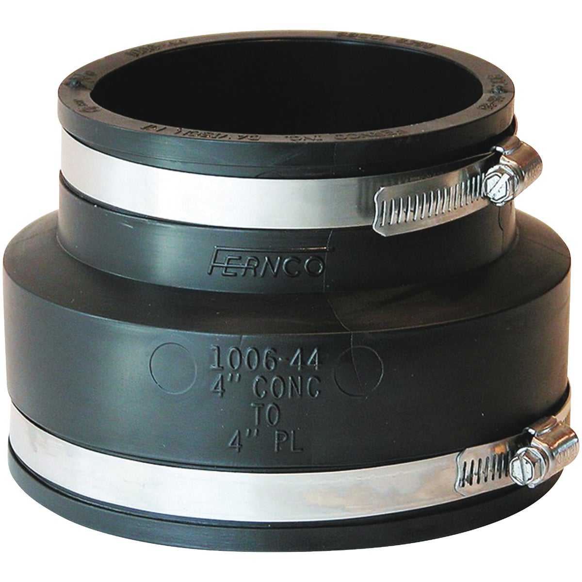Fernco 4 In. Clay Flexible PVC Pipe Coupling
