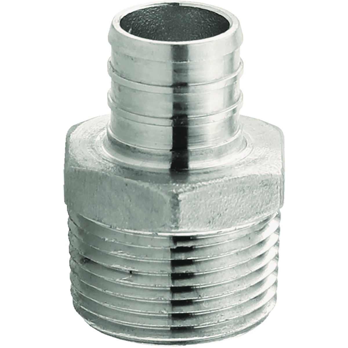 Plumbeez 3/4 In. x 3/4 In. MPT Stainless Steel PEX Adapter