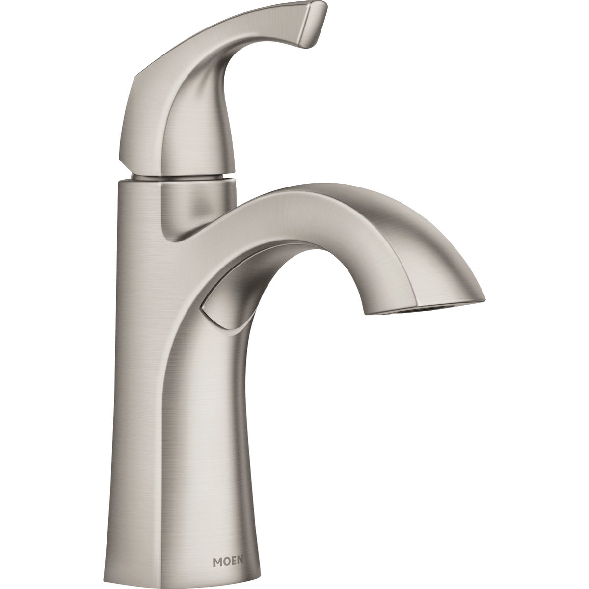 Moen Lindor Brushed Nickel 1-Handle Centerset Bathroom Faucet