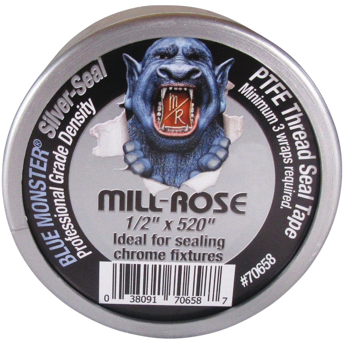 BLUE MONSTER Silver Seal 1/2 In. x 520 In. PTFE Thread Seal Tape