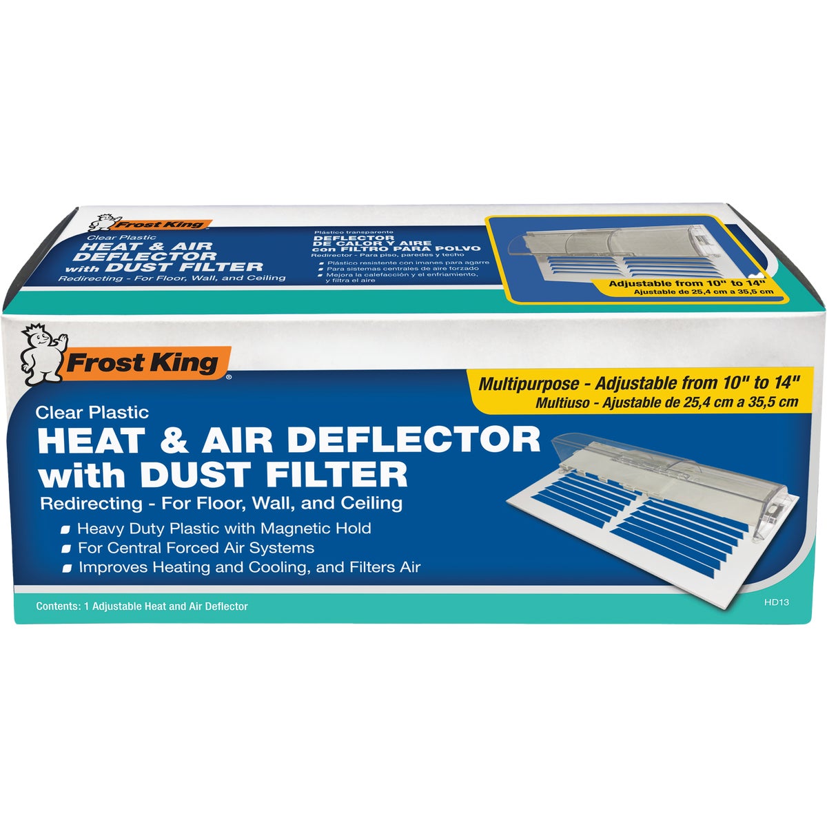 Frost King 10 In. to 14 In. Heat and Air Deflector