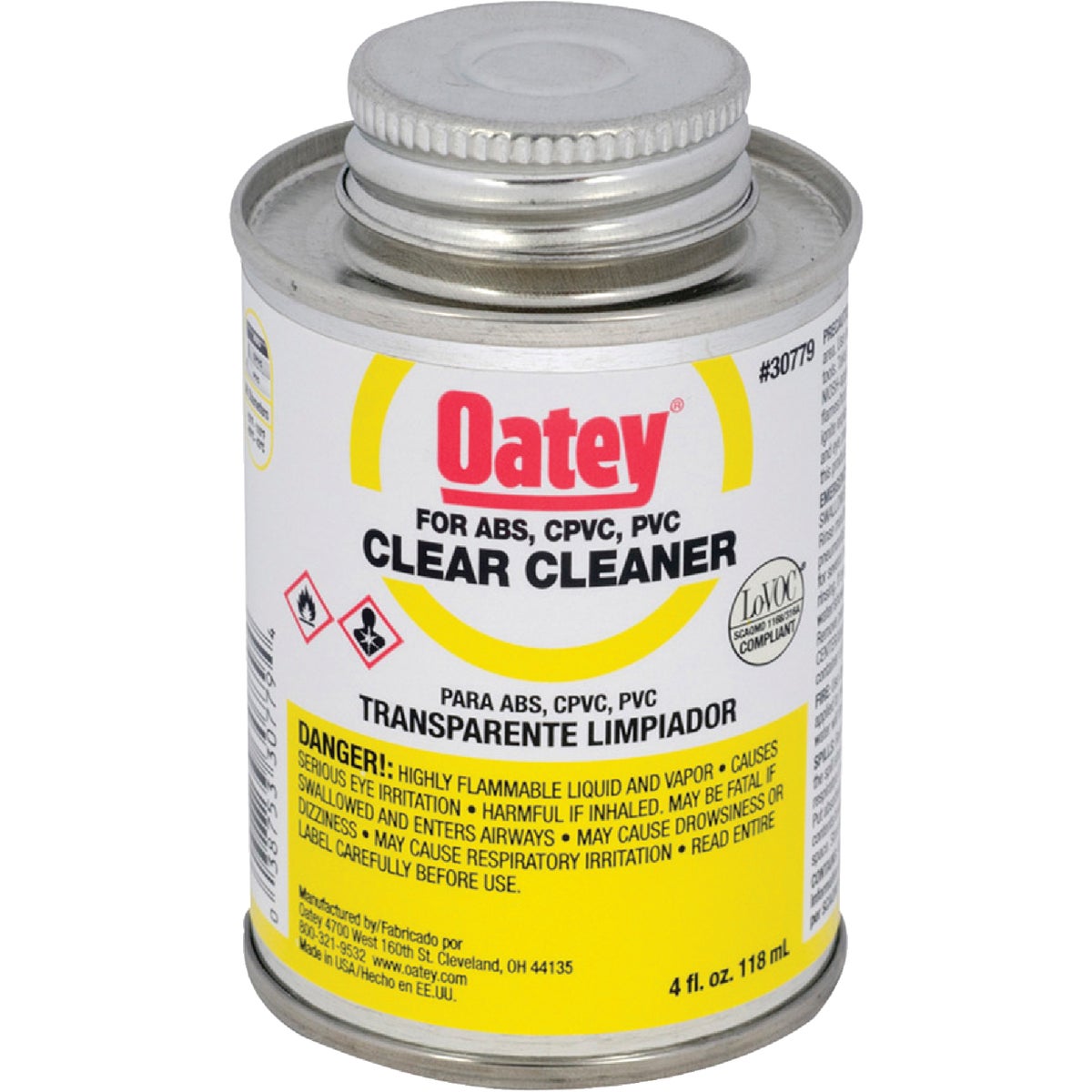 Oatey 4 Oz. All-Purpose Clear PVC Cleaner