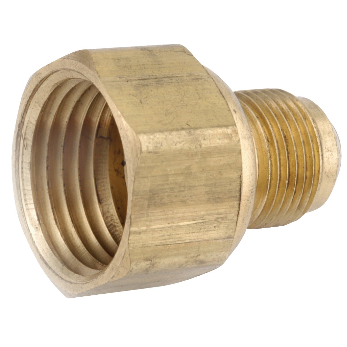 Anderson Metals 3/8 In. x 1/2 In. Female Brass Straight Flare Connector
