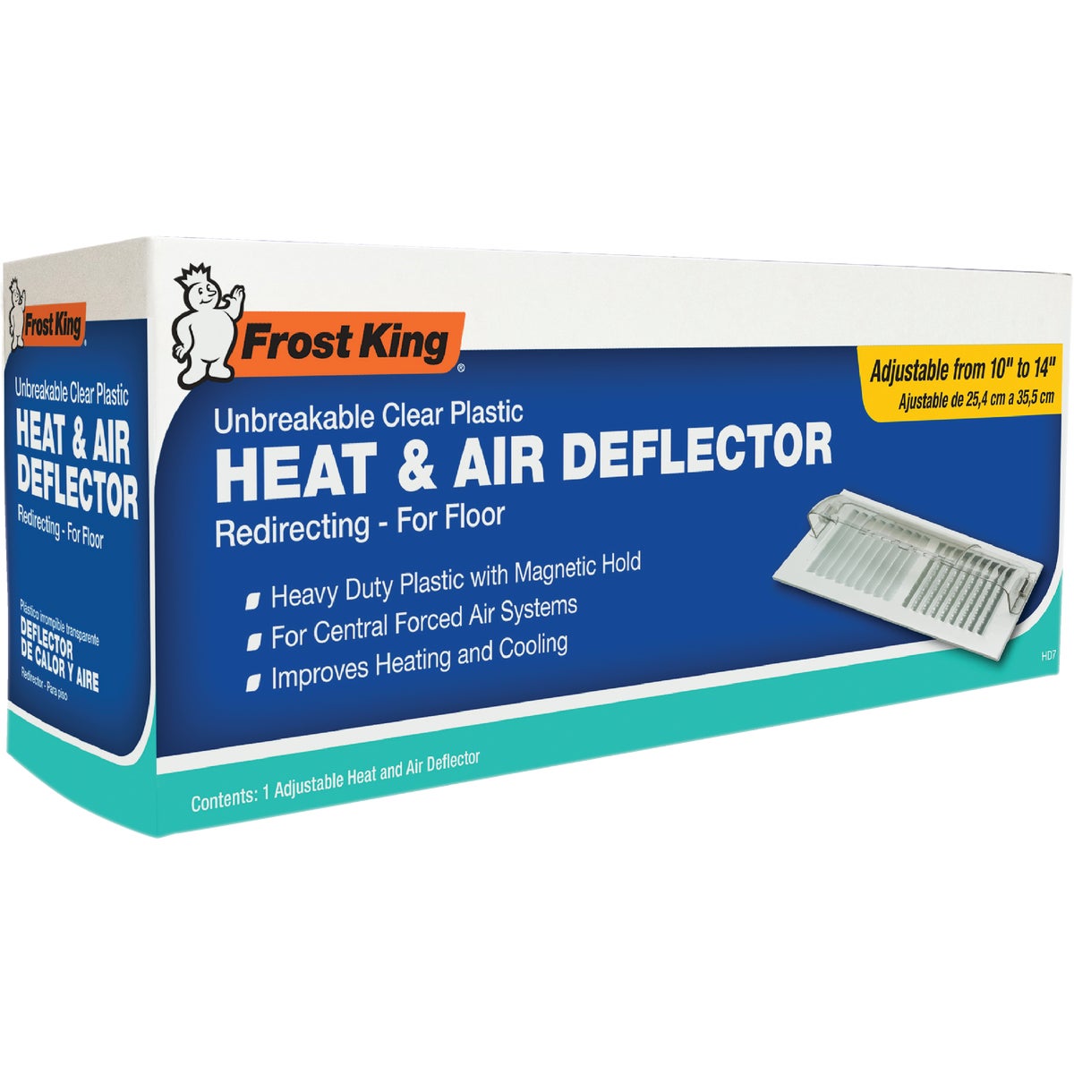 Frost King 10 In. to 14 In. Floor Heat and Air Deflector