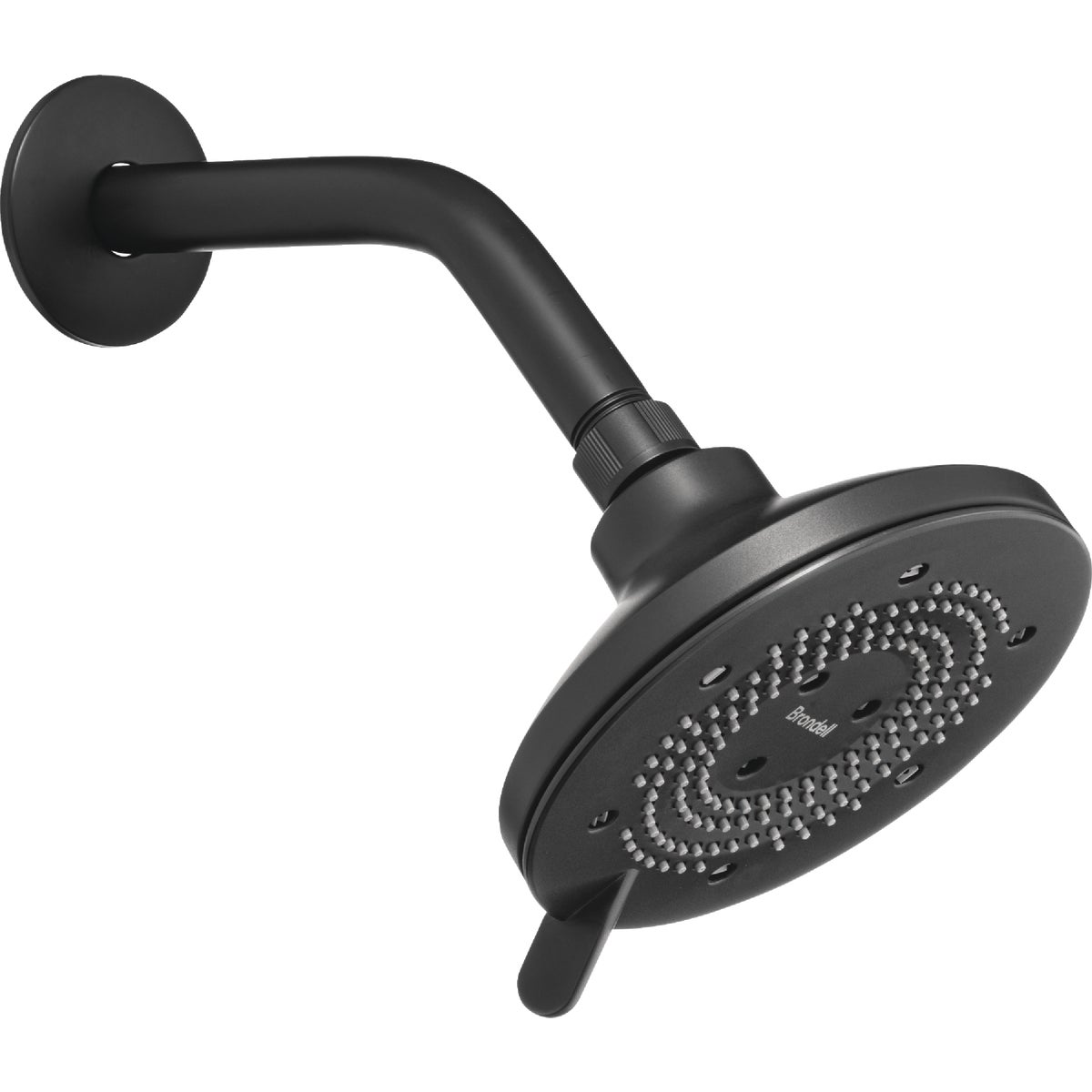Brondell Nebia Yuba 5-Setting Fixed Showerhead, Matte Black