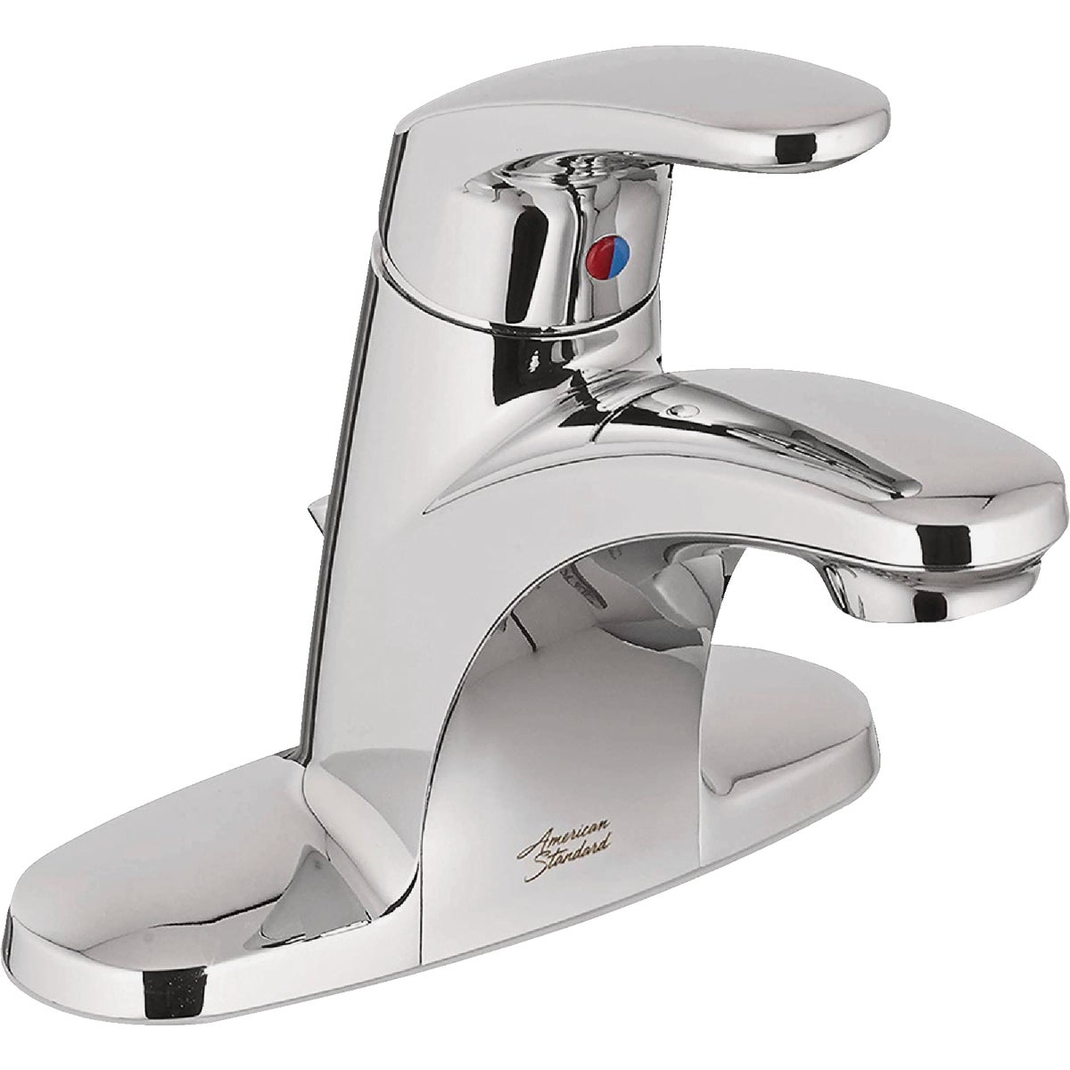 American Standard Cadet Chrome 1-Handle Lever 4 In. Centerset Bathroom Faucet with Pop-Up
