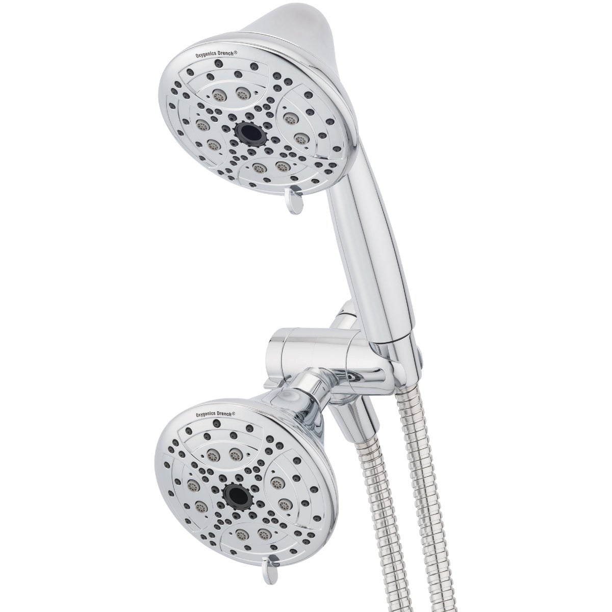 Oxygenics Drench 48-Spray 1.8 GPM Combo Handheld Shower& Showerhead, Chrome