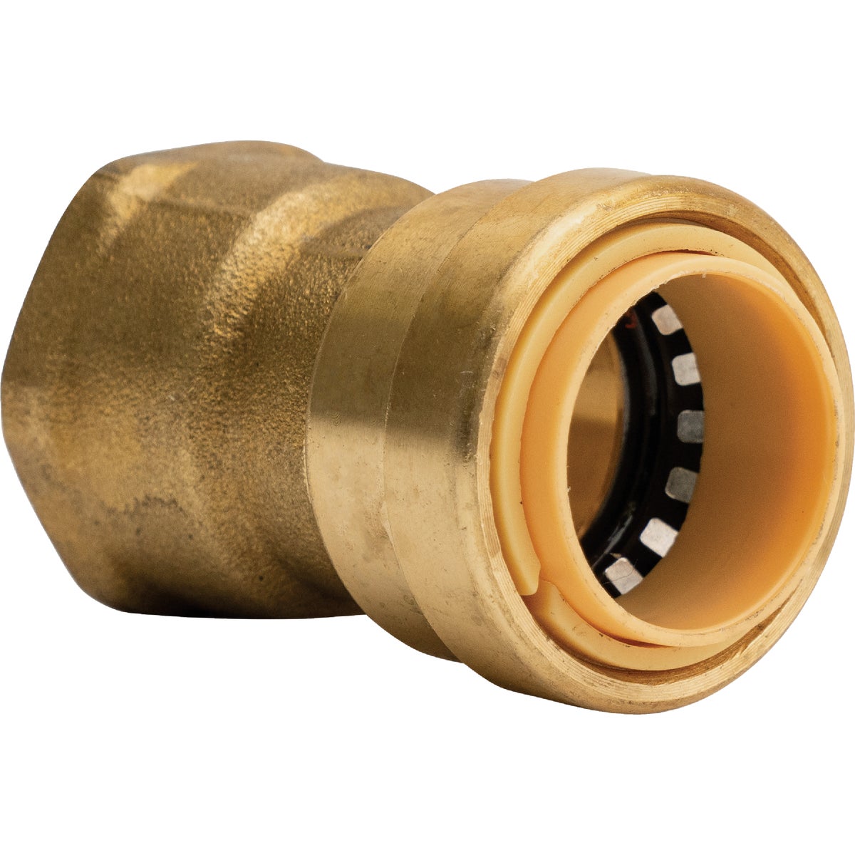 QuickFitting 3/4 In. Push-to-Connect x 3/4 In. FNPT Brass Straight Female Adapter