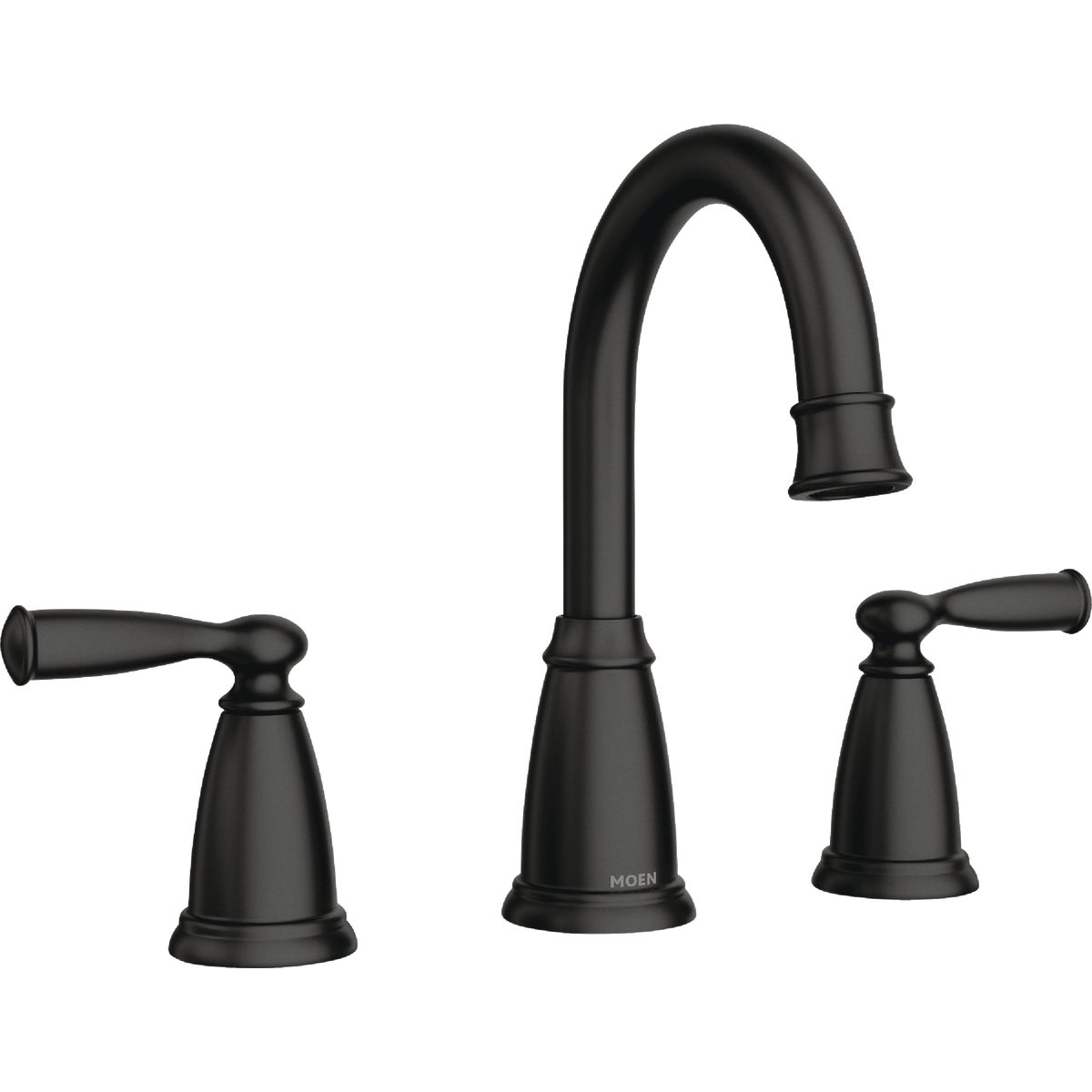 Moen Banbury Matte Black 2-Handle  Widespread Bathroom Faucet