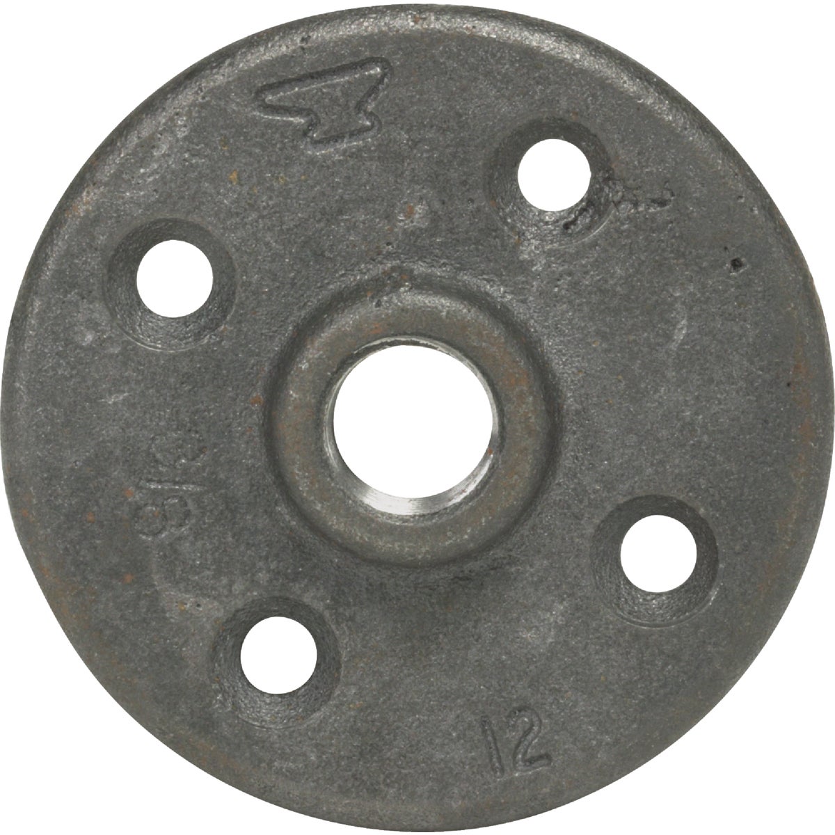 Anvil 1-1/2 In. x 4-1/4 In. Black Iron Floor Flange