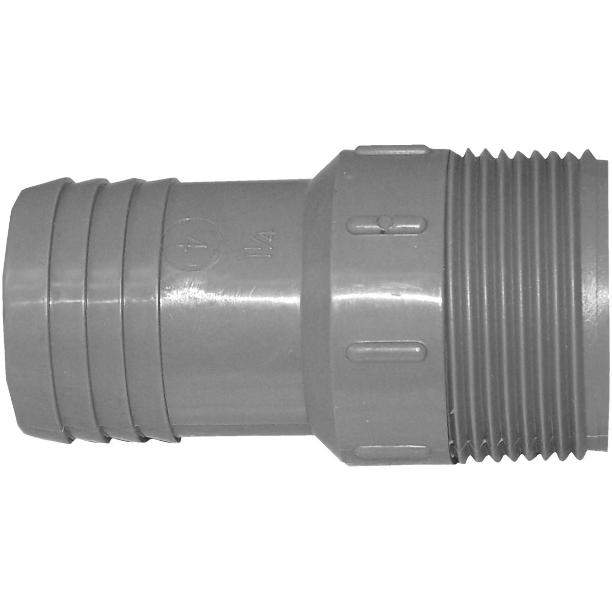 Boshart 1-1/4 In. MPT x 1-1/4 In. Insert Polypropylene Hose Adapter