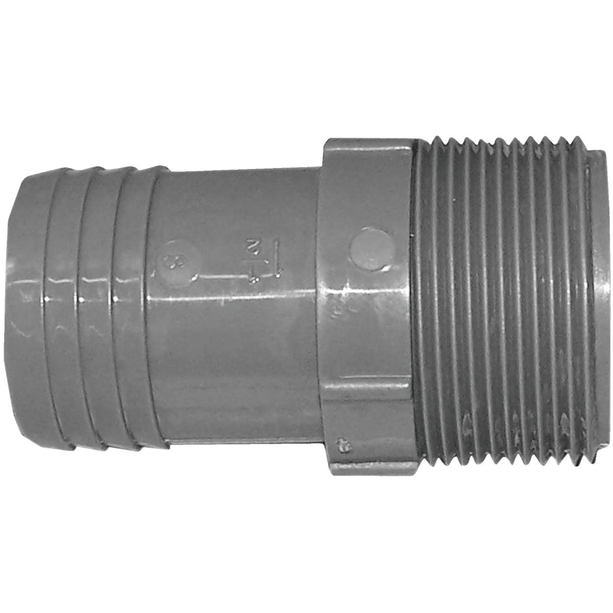 Boshart 1-1/2 In. MPT x 1-1/2 In. Insert Polypropylene Hose Adapter