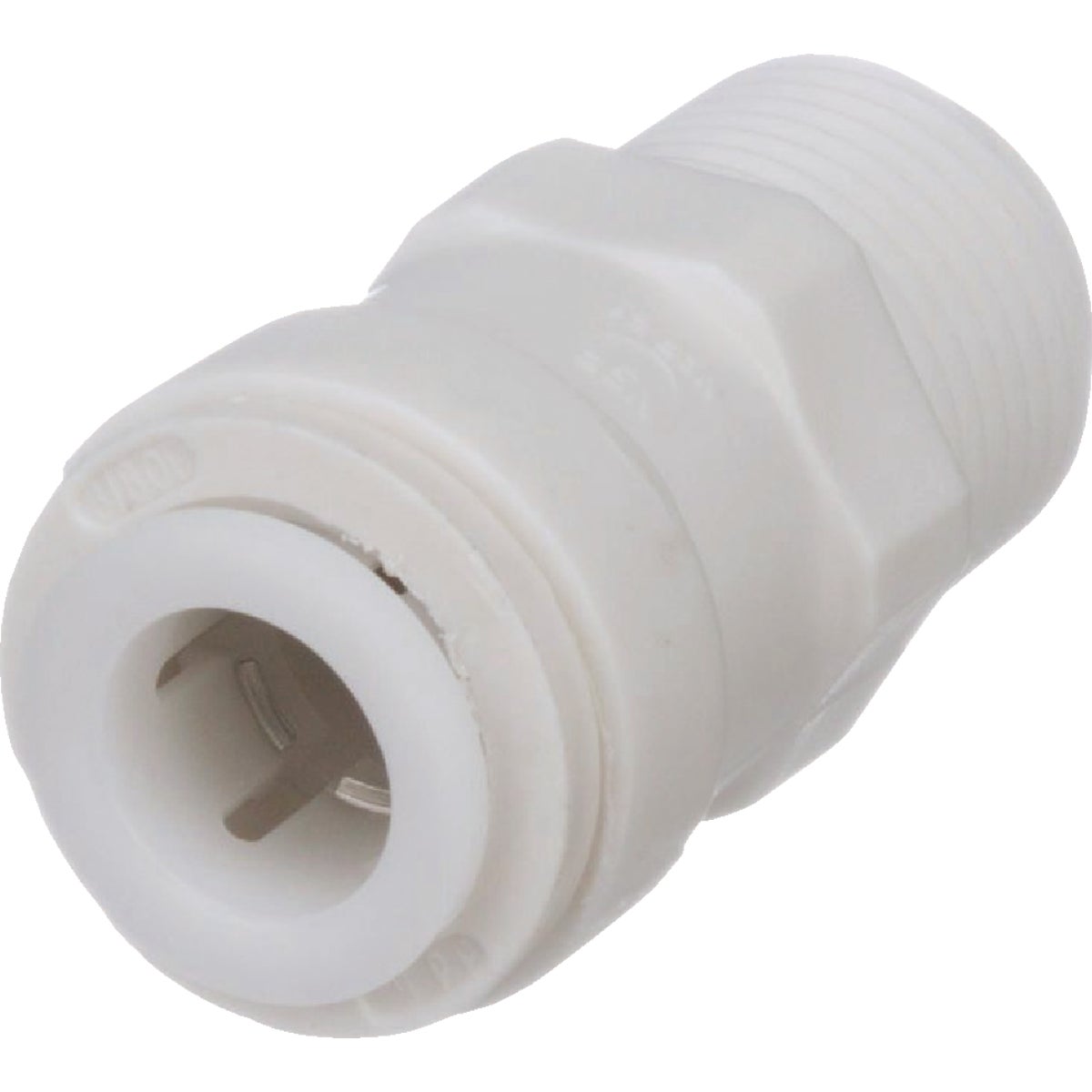 Watts Aqualock 3/8 In. OD x 3/8 In. MPT Push-to-Connect Plastic Adapter