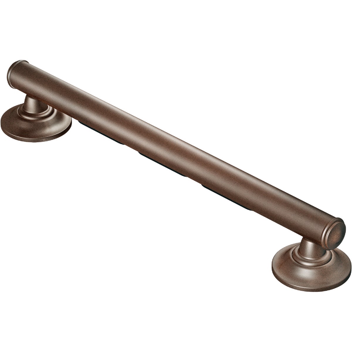 Moen 16 In. x 1-1/4 In. Concealed Screw Designer Elegance Grab Bar with Grip Pad, Old World Bronze