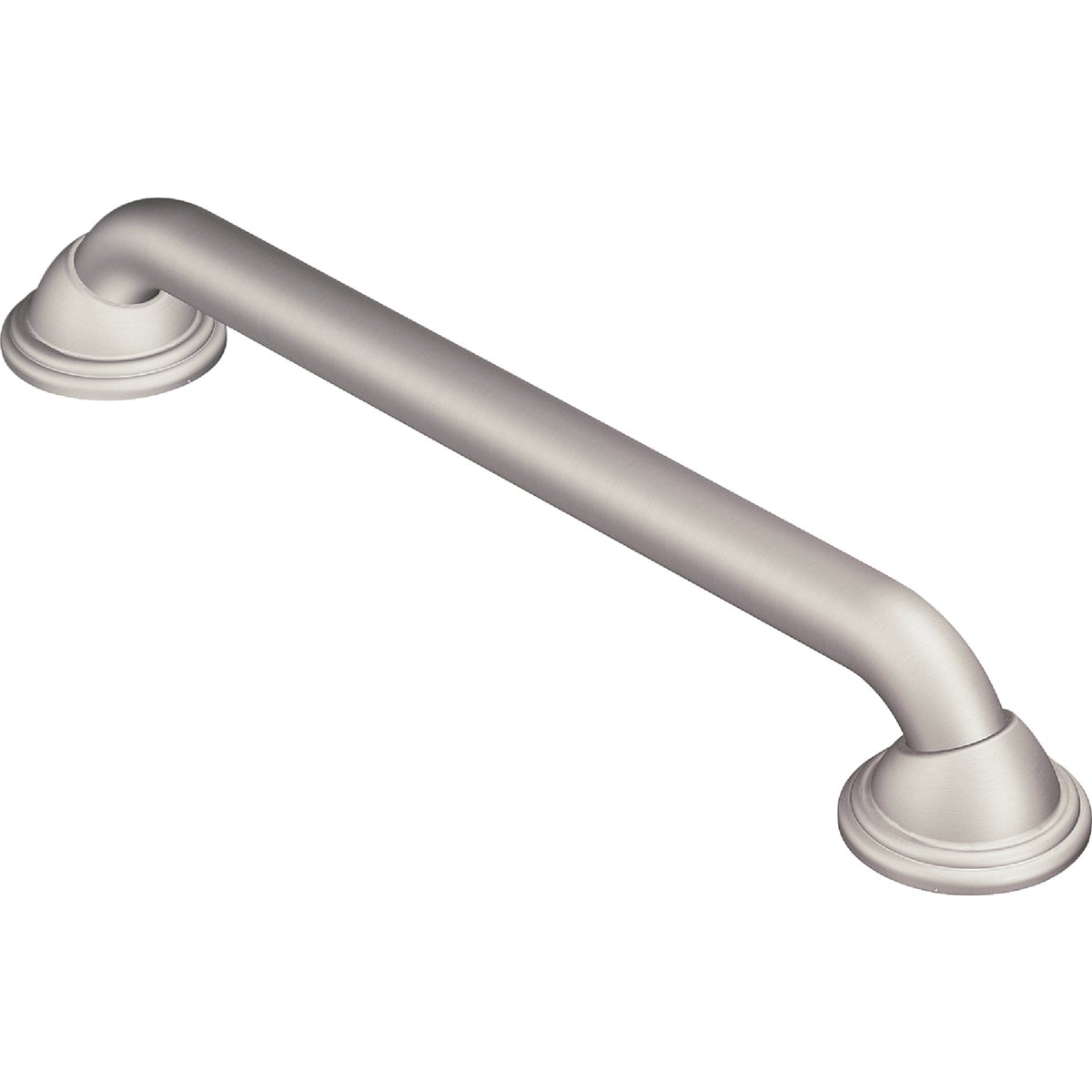 Moen 24 In. x 1-1/4 In. Concealed Screw Designer Elite Grab Bar, Brushed Nickel