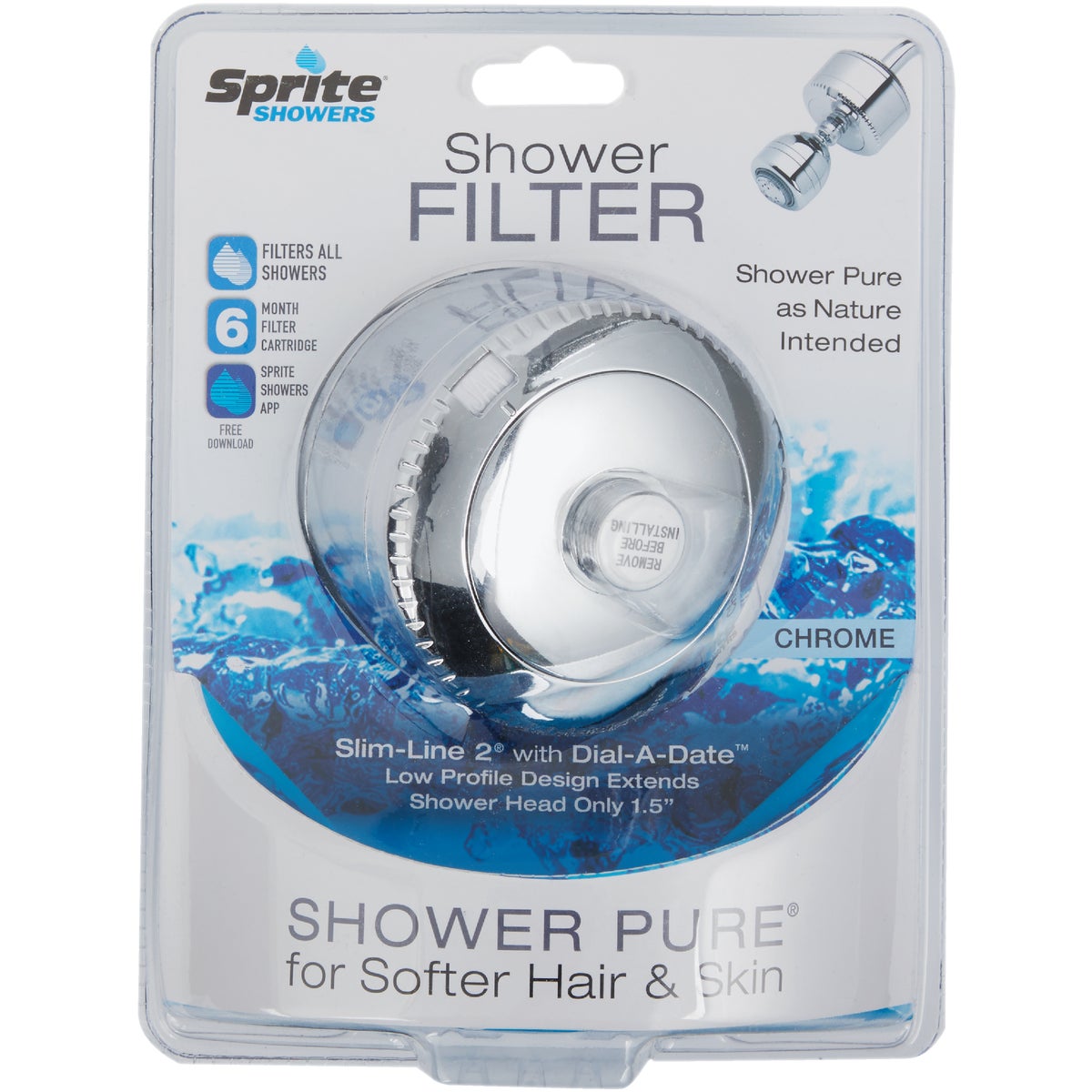 Sprite Slim-Line 2 Series Universal Showerhead Water Filter