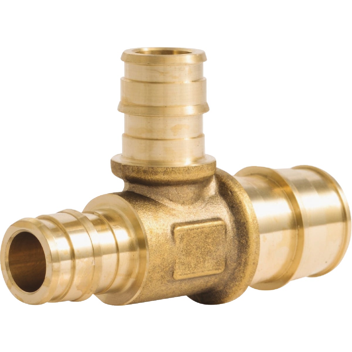 SharkBite PEX-A Brass 3/4 In. x 1/2 In. x 1/2 In. Tee