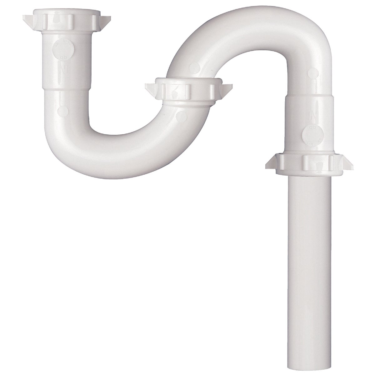 Do it 1-1/4 In. x 20-1/2 In. White Plastic S-Trap