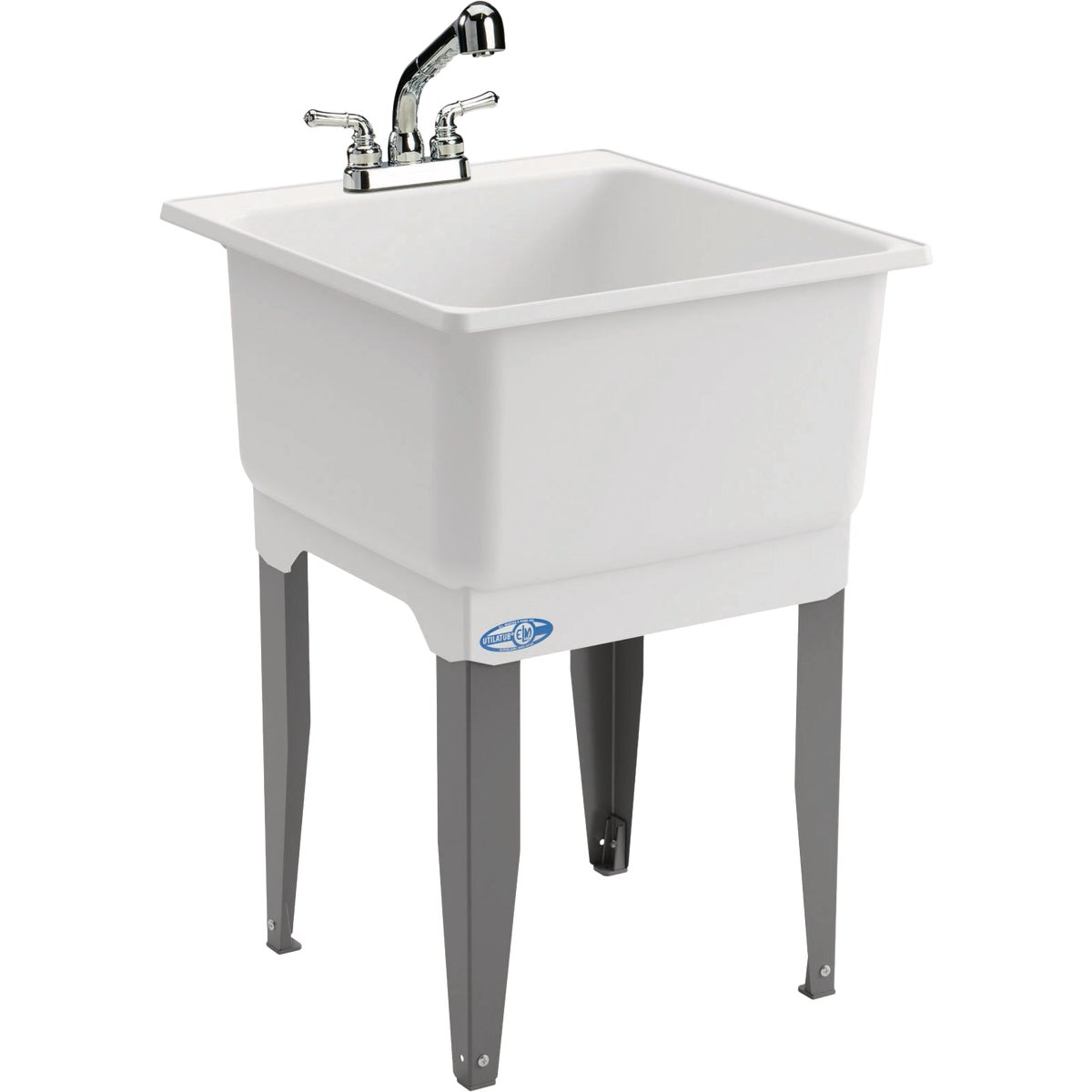 Mustee Utilatub 20 Gal. 23 In. W x 25 In. L Laundry Tub Combo Kit
